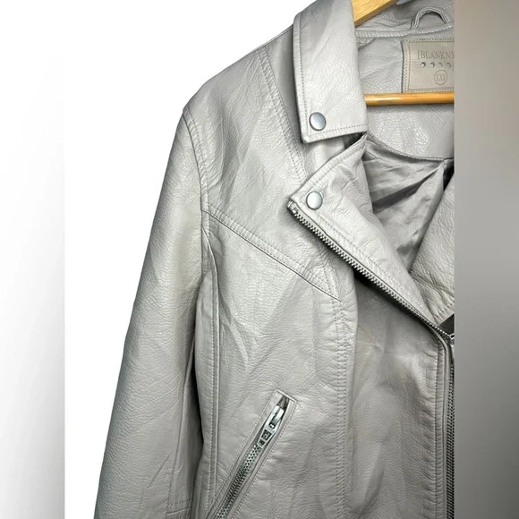 ANTHROPOLOGIE | BLANKNYC | 2X XXL | Life Changer Vegan Leather Zip Moto Jacket - Picture 9 of 17